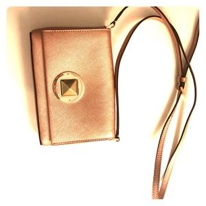 Metallic pink Kate Spade handbag